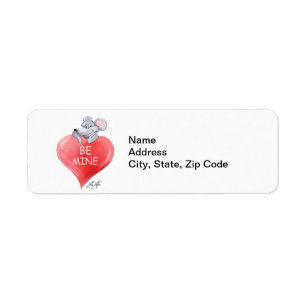Be Mine Valentine's Day Address Labels
