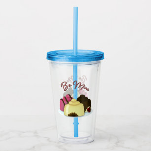 Be Mine Valentine's Day Candy Acrylic Tumbler