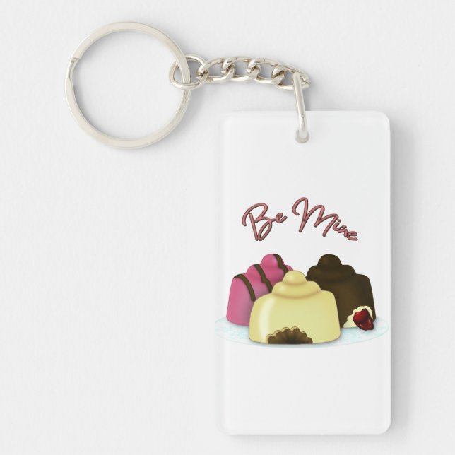 Be Mine Valentine's Day Candy Key Ring (Front)