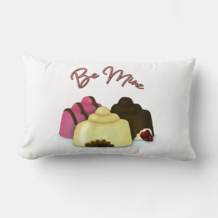Be Mine Valentine's Day Candy Lumbar Cushion