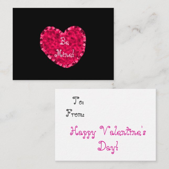 Be Mine Valentine's Day Card (Front/Back)