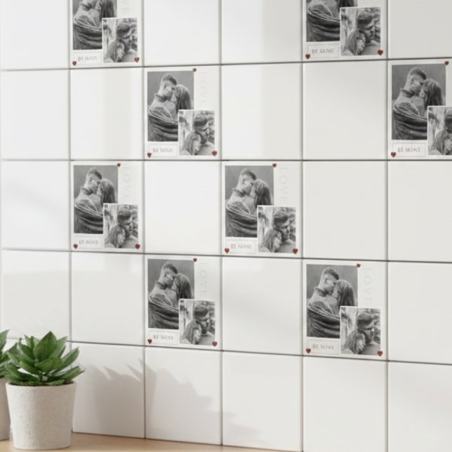 Be Mine Valentine's Day Couple Photo Love  Tile (Creator Uploaded)