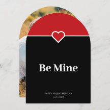 Be Mine Valentines Day Photo Greeting Card