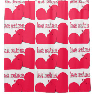 Be Mine Valentine's Day Shower Curtain
