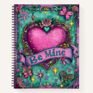Be Mine Valentines Spiral Notebook