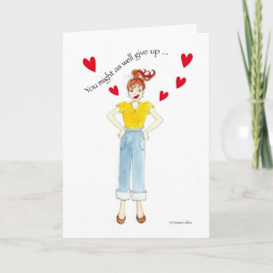 Be Mine with Hearts Valentine Card