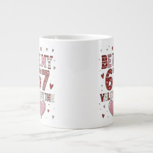 Be My 67 Valentine's Day - Love Celebration Design Large Coffee Mug