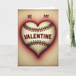 Be My Baseball Valentine Card