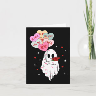 Be My Boo Valentine Ghost With Bylloon Happy V Day Card