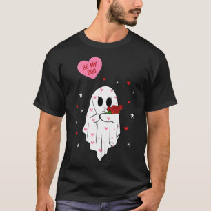 Be My Boo Valentine Ghost With Lloon Happy V Day C T-Shirt