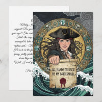 Be My Bridesmaid Brave Pirate