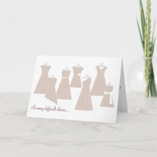 Be my Bridesmaid Card (Latte Dresses)