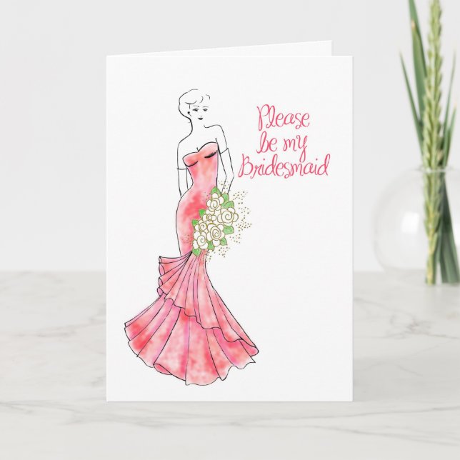 be my bridesmaid invitation (Front)