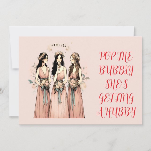 be my bridesmaid invitation (Front)