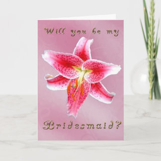 Be My Bridesmaid Invitation