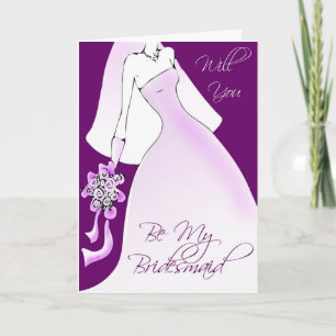 Be My Bridesmaid Invitation for Bridal Attendants