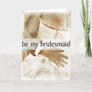 Be My Bridesmaid Invitation for Bridal Attendants