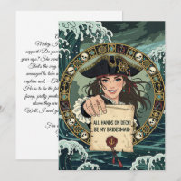 Be My Bridesmaid Lovely Pirate