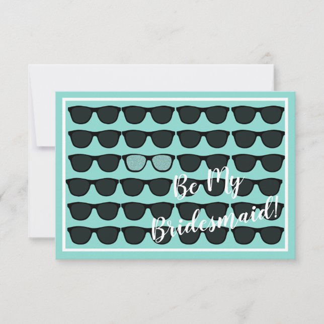 Be My Bridesmaid Maid Of Honour Bridal Tiara Party Invitation (Front)