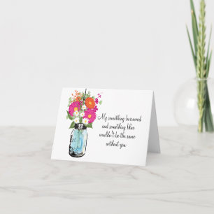 Be My Bridesmaid Mason Jar Gerber Daisies Invitation