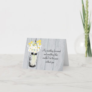 Be My Bridesmaid - Mason Jar & Wildflowers Invitation