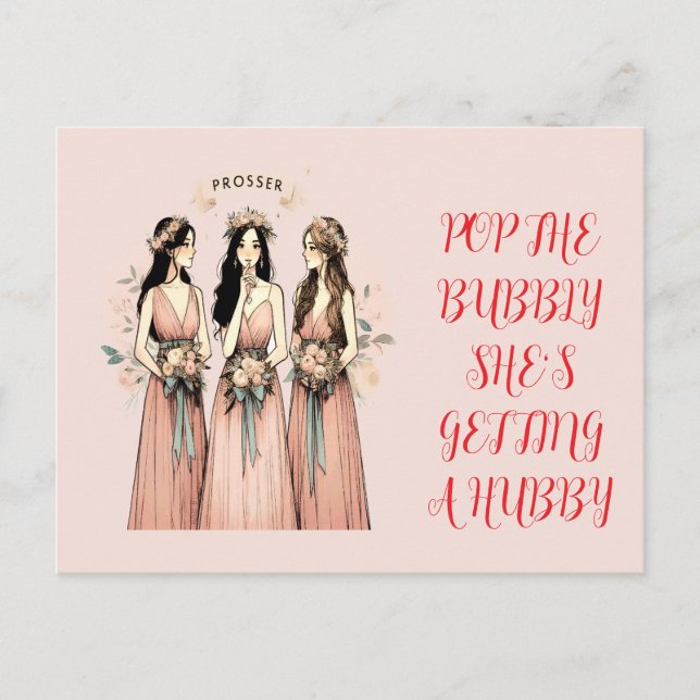 be my bridesmaid postcard (Front)