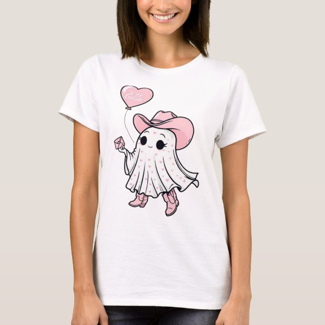 Be My Cowgirl Ghost T-Shirt (Front)
