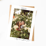Be My Flower Girl Photo Proposal Calligraphy V Invitation<br><div class="desc">Ask your friend or family member to be part of your bridal party with a memorable and thoughtful photo card with your Be My Flower Girl Photo Proposal Calligraphy invitation. Vertical orientation.</div>