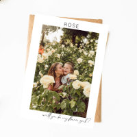 Be My Flower Girl Photo Proposal Calligraphy V