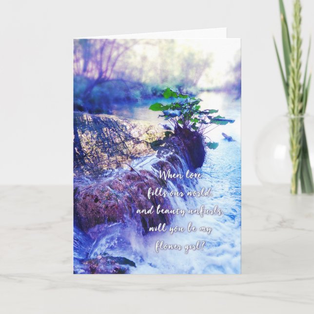 be my flower girl waterhaze invite (Front)