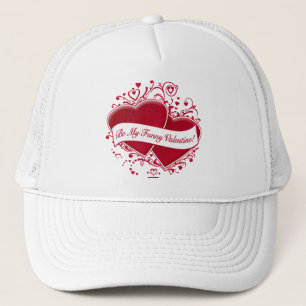 Be My Funny Valentine! Red Hearts Trucker Hat
