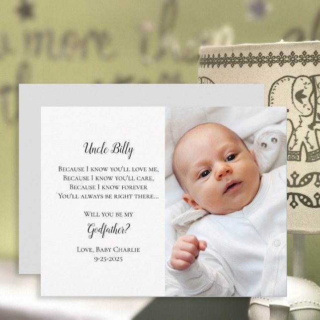 Be My Godfather Proposal Photo Invite (Creator Uploaded)