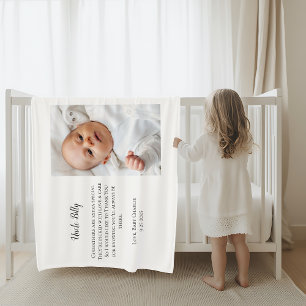 Be My Godfather Thank You Photo Fleece Blanket
