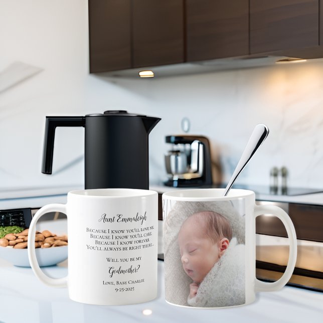 Be My Godmother Thank You Photo Coffee Mug (Creator Uploaded)