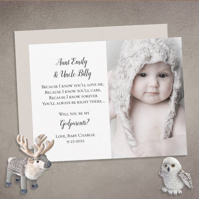 Be My Godparents Proposal Photo Invite (Creator Uploaded)