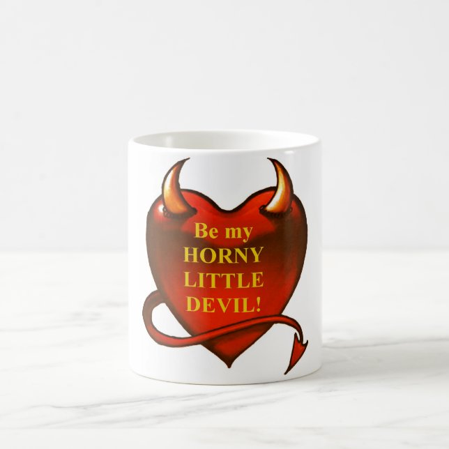 Be My Horny Little Devil Coffee Mug (Center)
