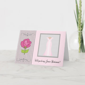 Be My Junior Bridesmaid Request Card