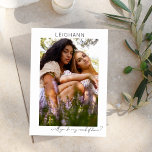 Be My Maid of Honour Photo Proposal Calligraphy V Invitation<br><div class="desc">Ask your friend or family member to be your bridesmaid with a memorable and thoughtful photo card with your Be My Maid of Honour Photo Proposal Calligraphy invitation. Vertical orientation.</div>