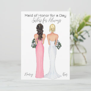 Be my Maid of Honour Proposal Announcement