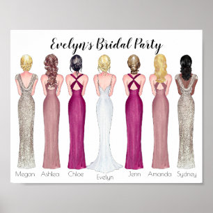 Be my Maid of Honour Proposal Announcement Poster