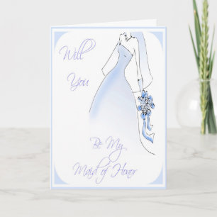 Be My Maid of Honour Wedding Invitation