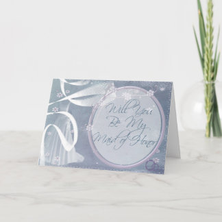 Be My Maid of Honour Wedding Invitation