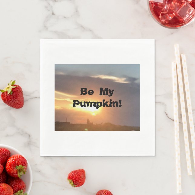 Be My Pumpkin! Napkin (Insitu)