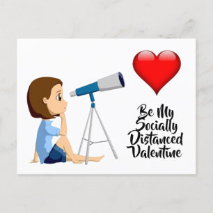Be My Socially Distanced Valentine Postcard