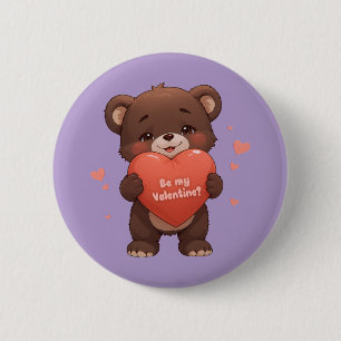 Be my Valentine? 6 Cm Round Badge