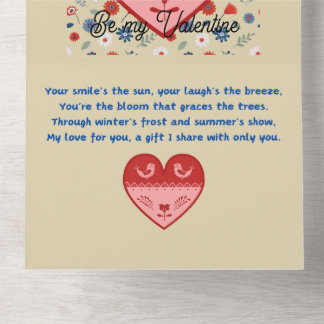 Be my Valentine All In One Invitation