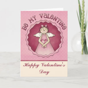 Be My Valentine Angel Happy Valentine's Day Card 2