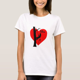 Be My Valentine Arborist Tree Surgeon Chainsaw T-Shirt