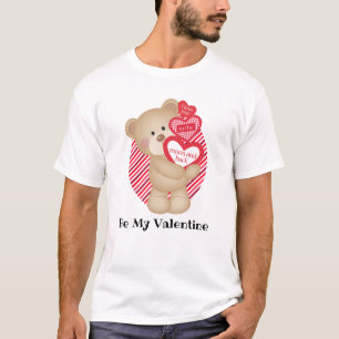 Be My Valentine Bear" Men's Basic T-Shirt
