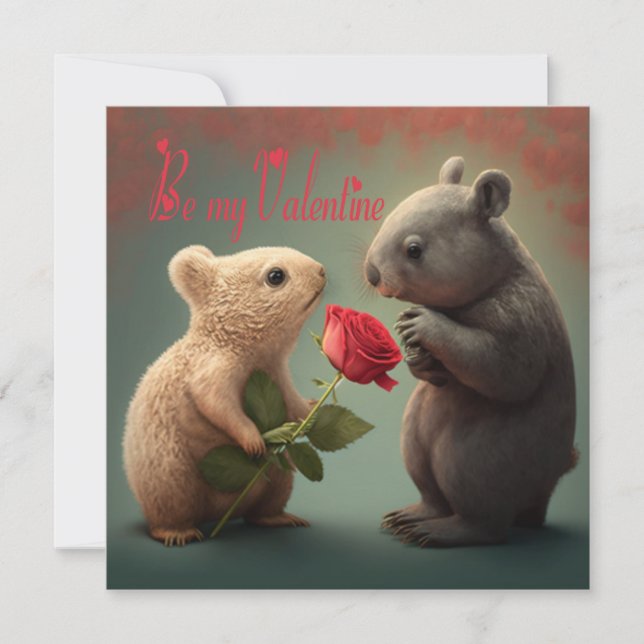 Be my Valentine      Card (Front)